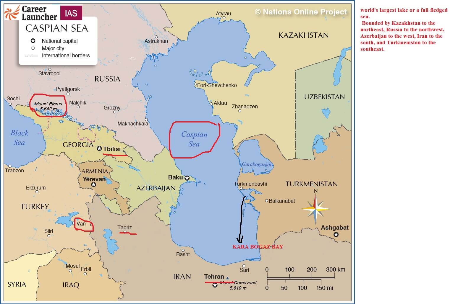 Caspian Sea Map