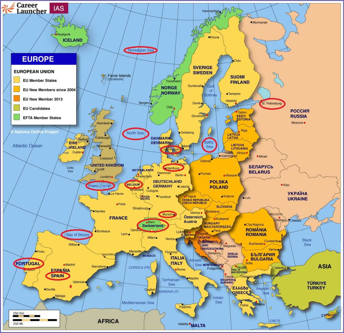 Countries Europe Map